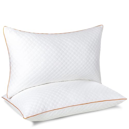 Conjunto de 2 Almofadas MAXZZZ (Castanho - Poliuretano) Maxzzz - Almofadas - poliuretano, fibra de bambu, laváveis a mão, 2 almofadas