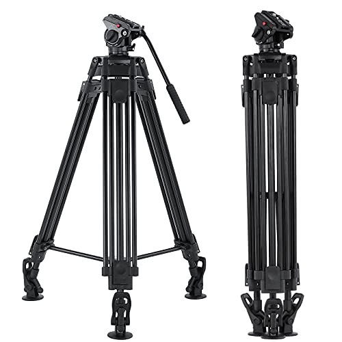 Tripé ANDOER Pro (Alumínio - Altura Máxima: 165 cm) Andoer - Tripés e monopés - 16,5 cm, 10 kg, alumínio, 3 pernas
