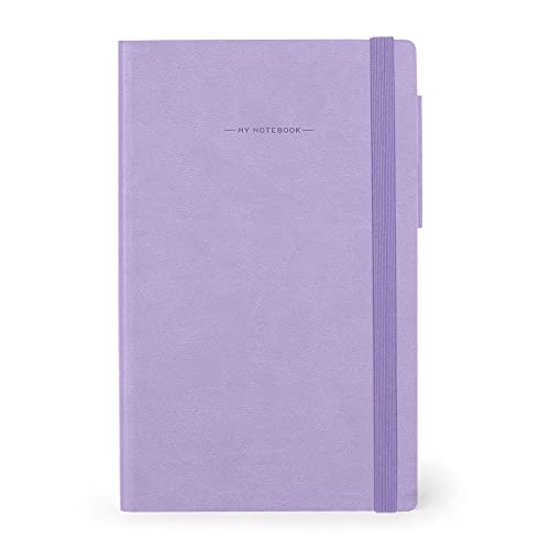 Caderno PONTILHADO Legami Medio com Elástico - Alfazema Legami - Cadernos e bloco de notas - legami, médio, elástico, alfazema