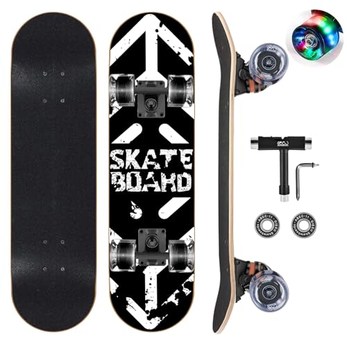 Trotinete Infantil SKATEBOARD WOOMPH (Rosa - 31x8cm) GIEEU - Skates - rotação 360 graus, rodas macias, kit manutenção, bateria lítio
