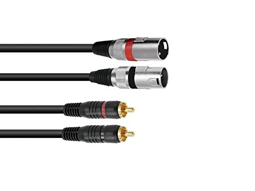 Cabo de Áudio STAR MICRONICS (Jack 3.5mm - XLR - 6 m - Preto) Omnitronic - Cabos de áudio e vídeo - 6 m, xlr, RCA, preto