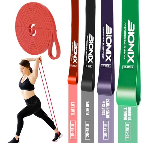 Jogo de Bandas de Resistência BIONIX 4X4 Bandas Bionix Professional Support - Bandas de exercício - resistência, bandas, preto