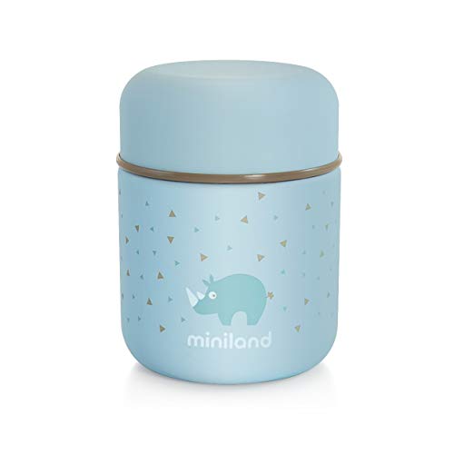 Garrafa Térmica MINILAND (Azul - Aço Inoxidável) Miniland - Porta-alimentos e bebidas - 280 ml, aço inoxidável, bolsa neopreno