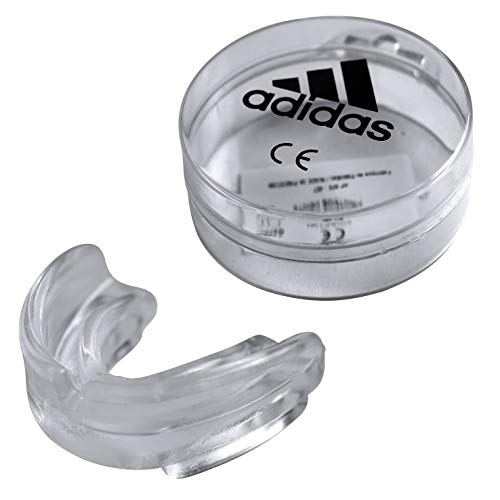 Protetor de Dentes ADIDAS Double Ce Senior Transparente (Tamanho Único) ADIDR|#adidas - Protetores bucais esportivos - silicone, ajustável, transparente