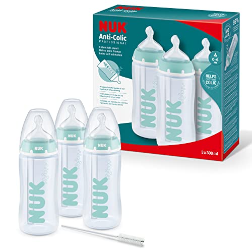 Conjunto de biberões NUK Profi Anti-Colic (3 unidades) NUK - Biberões - anti-cólico, biberão, conjunto