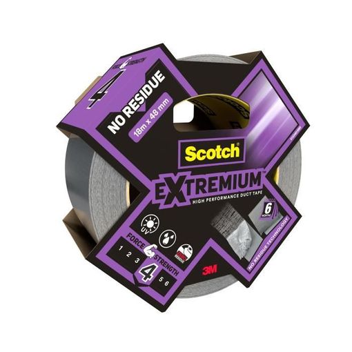 Fita Adesiva SCOTCH Extra Resistente Sem Resíduos (48mm X 18M) 3M - Fita adesiva de ferragens - resistente, sem resíduos, 48mm x 18m