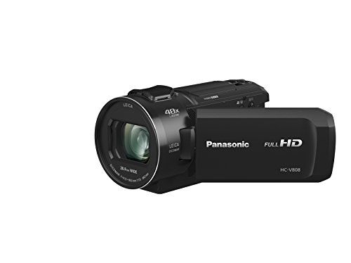 Câmara de Vídeo PANASONIC HC-V808EG-K (Full HD - 25 mm - 6000 lúmens) Panasonic - Câmaras de vídeo - full hd, 25 mm, 6000 lúmens