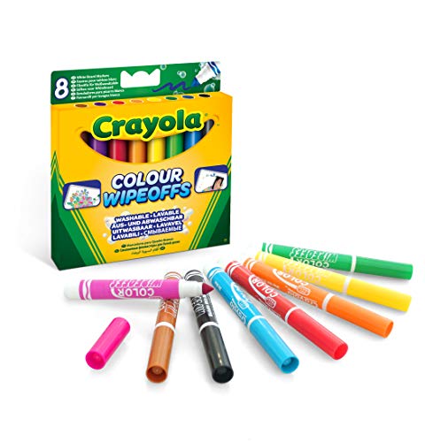 Lápis de Cor CRAYOLA Washable Markers (8 Un) CRAYOLA - Marcadores - removíveis, fáceis de lavar, quadros brancos