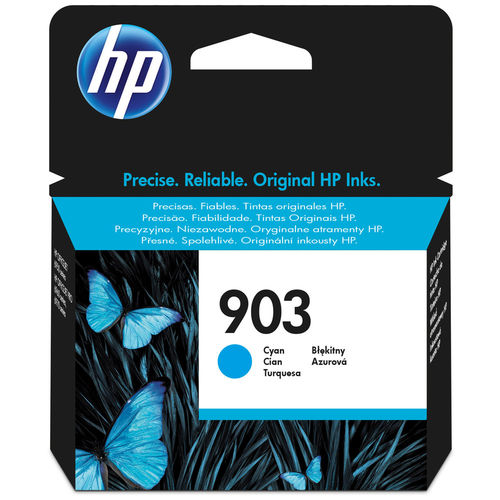 Tinteiro HP 903 Original Ciano 1 peça(s) - CD974AE HP - Cartuchos de toner e jato de tinta - ciano, 315 páginas, hp officejet pro
