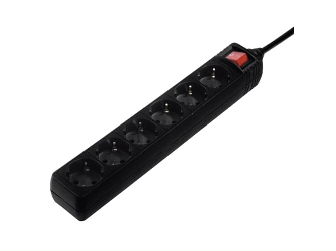 Extensão Elétrica HAMA 137266 (6 Tomadas - Tipo F - 1.8 m) Hama - Fios e cabos elétricos - 6 tomadas, interruptor, 1.8 m, proteção contra sobrecarga