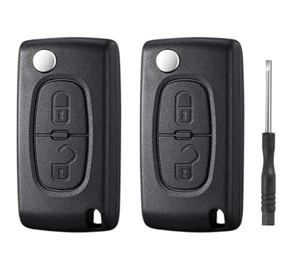 Chaveiro para Carros Betterher 2 Peças (Compatível com: Peugeot 207, 308) Betterher - Alarmes e fechaduras de veículos - 2 peças, compatível Peugeot 207, compatível Peugeot 308, preto