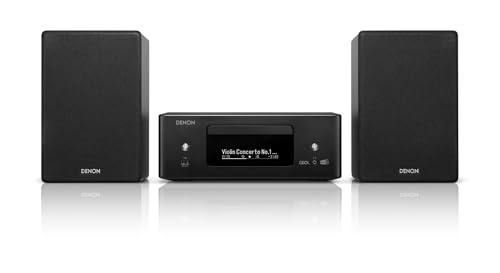 Mini Sistema HiFi DENON Ceol N-12 Preto (65W - Bluetooth) Denon - Áudio - mini sistema, hifi, denon ceol n-12, preto, 65w, bluetooth