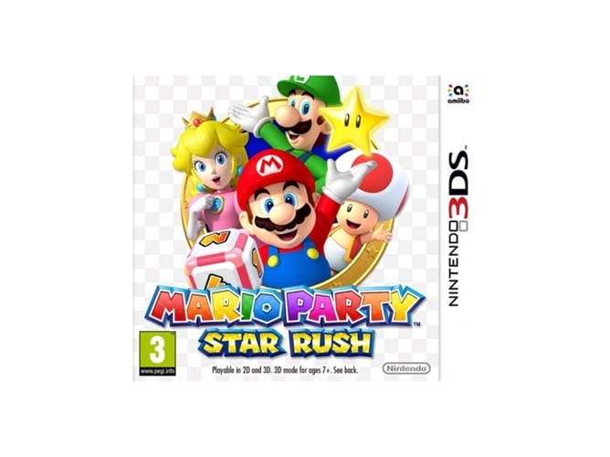 Jogo Nintendo Mario Party Star Rush (Nintendo 3DS) Nintendo - Software de jogos de vídeo - nintendo 3ds, mario party, star rush, jogo de tabuleiro, minijogos, modo multiplayer