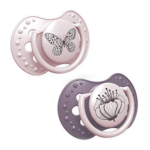 Chupeta LOVI Silicone Botanic (Rosa - 2 Unidades) LOVI - Chupetas e mordedores - silicone, botanic, rosa