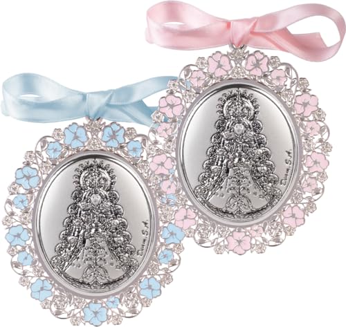 Médalão METAL PLATA 6,5X7,5CM - Aplique Virgem do Rocio Deam, S.A. - Colares - médalao, metal plata, 6.5x7.5cm, virgem do rocio