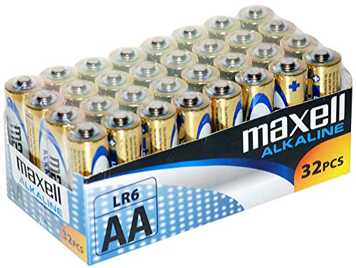Pilha Não-Recarregável MAXELL 731311 (1.5 V) Maxell - Baterias de uso geral - 1.5v, aa, 32 unidades, azul