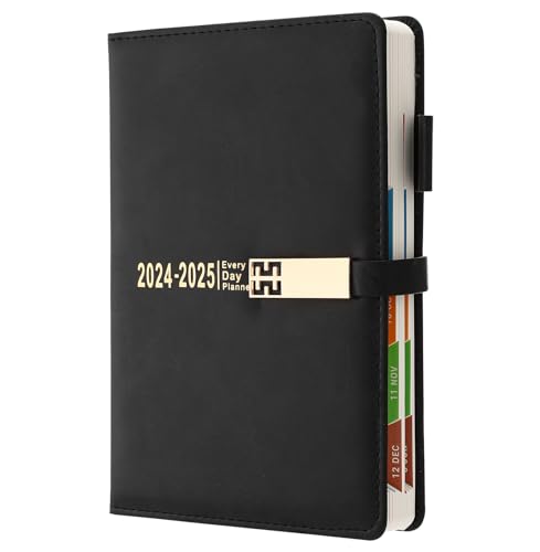 Agenda Escolar ERIK EDITORES A5 2024-2025 Preto e Vermelho yiyanbence - Papel de impressora e copiadora - A5, 2024-2025, páginas diárias, páginas mensais