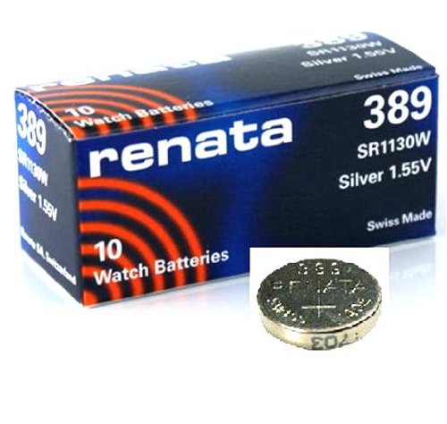 Pilha Recarregável RENATA 389 (Lítio - 3.6V) Renata - Baterias - litio, 3.6V, 110mah, ni-mh