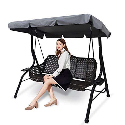Toldo de Repuesto para Columpio Universal 3 Lugares JURONG - Baloiços e conjuntos de jogo. - resistente à água, três lugares, jardim