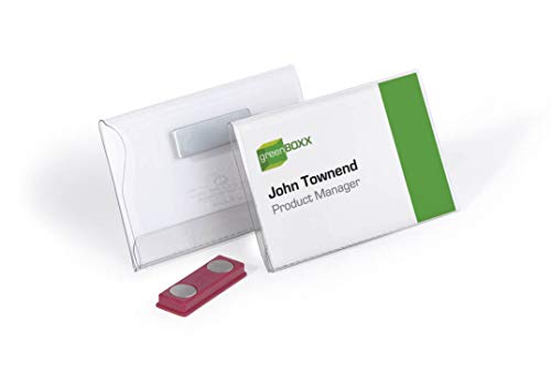 Porta-nomes DURABLE com suporte para tecido (Branco) Durable - Placas de identificação - suporte magnético, tecidos, troca facil, etiquetas