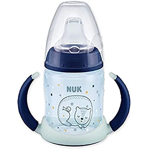 Biberão NUK First Choice+ | Azul (Puericultura - Refeição) NUK - Utensílios de Cozinha - anti-gotejamento, suporte ombro, asa ergonómica, bpa free