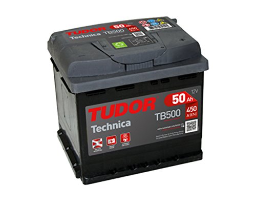 Bateria de Carro para Motocicleta Tudor Technica 50Ah/450A TB500 TUDOR - Sistemas elétricos e de potência de veículos automotores - bateria, carro, motocicleta, tudor technica, 50ah, 450a
