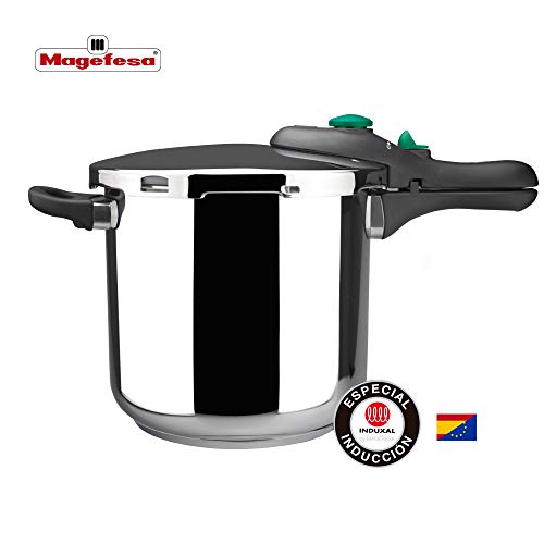 Panela de Pressão MAGEFESA Dynamic (6 L - Aço Inoxidável) Magefesa - Panelas de pressão e esterilizadores - 6L, aço inoxidável, pressão a vácuo, fecho automático
