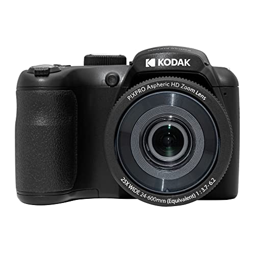Máquina Fotográfica Compacta KODAK AZ255 (Preto - 16 MP - ISO: Auto a 1600 - Zoom Ótico: 25x) JK Imaging Ltd - Câmeras - compacta, 16 MP, iso auto 1600, zoom ótico 25x