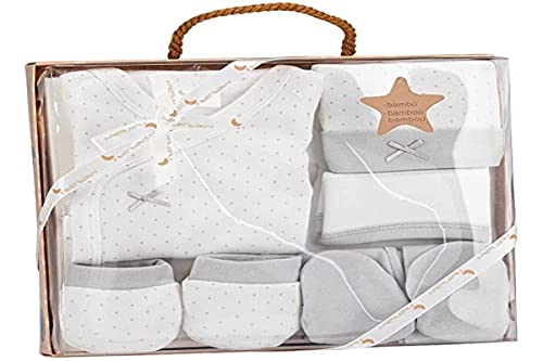 Conjunto de Roupa para Crianças INTERBABY (0-6 m) Interbaby - Móveis para bebês e crianças pequenas - 0-6 m, gorro, luvas, toalha de braços