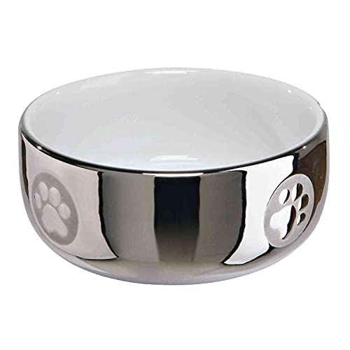 Comedouro para Gatos TRIXIE (Branco - Cerâmica - 11 x 8.5 x 6.5cm) TRIXIE - Tigelas, comedouros e bebedouros para animais de estimação - cerâmica, fácil de limpar, 0,3 l, 11 cm