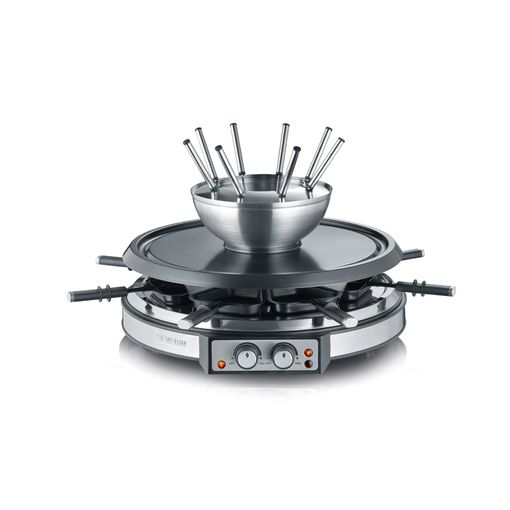 Conjunto de Funda SEVERIN RG2348 (Aço inoxidável) Severin - Panelas e conjuntos de fondue - aço inoxidável, 1900 W, raclette, fondue