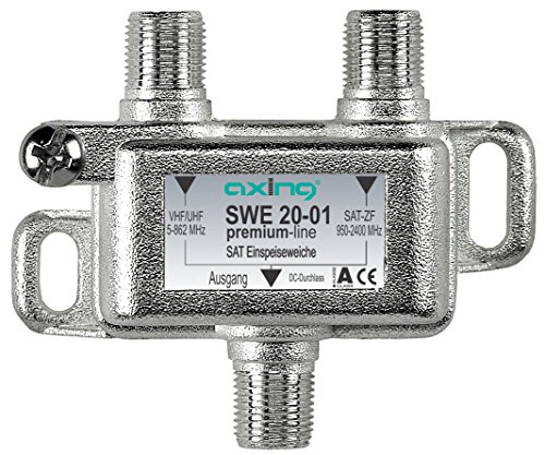 Conector para Antena AXING SW-20-01 (Preto) Axing - Divisores e comutadores de áudio e vídeo - preto, antena