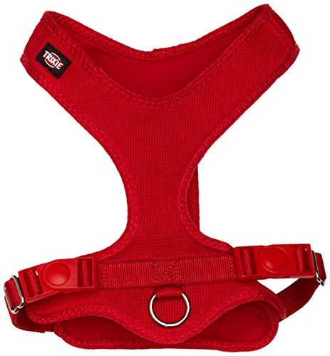 Peitoral para Cães TRIXIE Soft (Vermelho - 35-60cm) TRIXIE - Coleiras e arnês para animais de estimação - 35-60cm, macio, lavável, fecho rápido