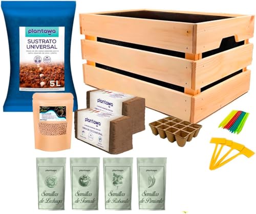 Kit de Cultura e Floresta PLANTAWA (Recondicionado Como Novo) Plantawa - Agricultura - 35 cm, auto-irrigação, pH ajustável, fertilizante incluído