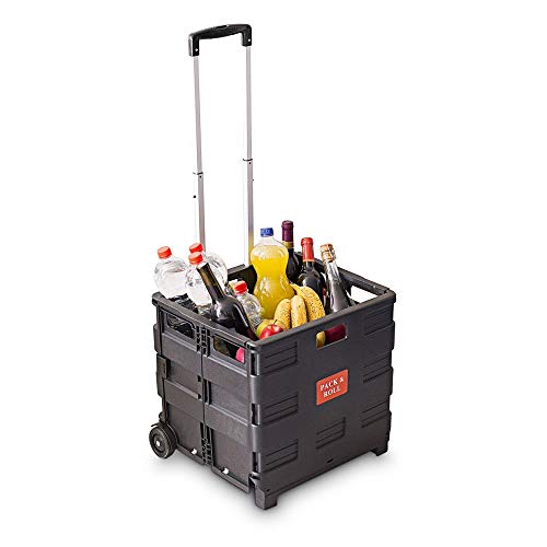 Carrinho de compras relaxdays hbt | Preto Relaxdays - Bagagem e bolsas - preto, relaxdays