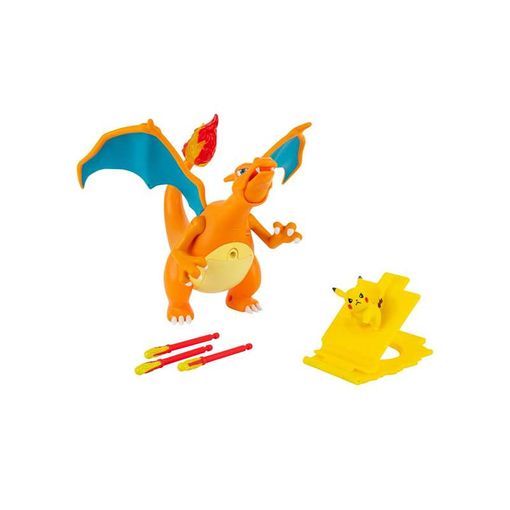 Figura de Ação POKÉMON Charizard & Pikachu with Light (Idade Mínima Recomendada: 3 anos) Pokèmon - Brinquedos - charizard, pikachu, luz, sons
