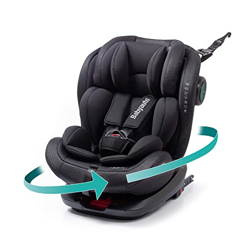 Cadeira Auto BABYAUTO Rodeo I-size Preto BabyAuto - Móveis para bebês e crianças pequenas - iso fix, proteção lateral, top tether, giro 360º, reposacabeças ajustável