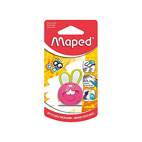 Goma MAPED Croc Puzzle (Multicor - Poliuretano) Maped - Borrachas - puzzle, poliuretano, ergonômico, flexível