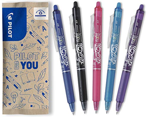 Caneta Frixion Clicker 0.7mm PILOT (Azul - Rosa - Púrpura) Pilot - Canetas - 0,7 mm, termosensible, corrigível, confortável