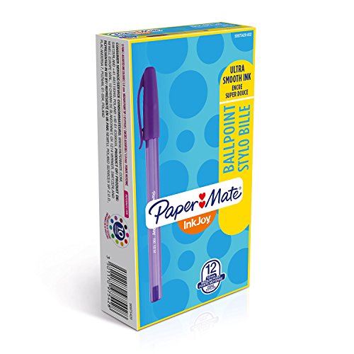 Caneta de Tinta Permanente PAPERMATE Inkjoy (Multicor - 12 Unidades) Paper Mate - Canetas - multicor, 12 unidades, ergonómica, tinta permanente