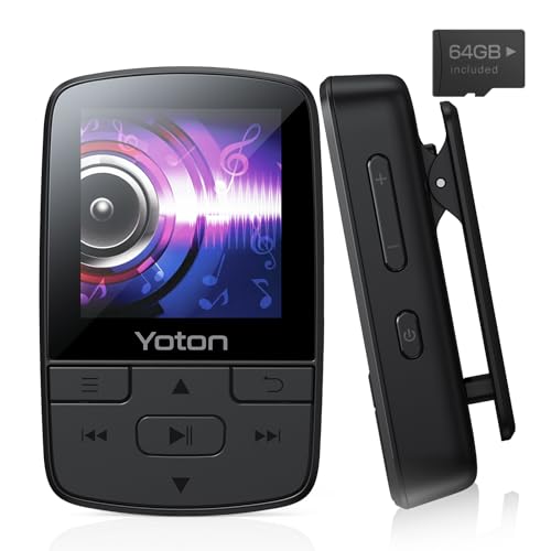 Leitor MP4 YOTON YO-TPM64BT (Bluetooth - 64 GB) YOTON - Reprodutores de mp3 - 64 gb, TF card, bluetooth, preto
