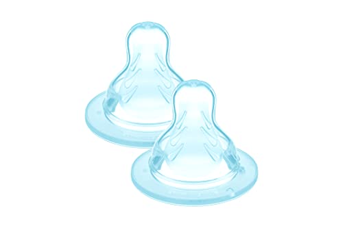 Tetina MAM Silicone X2 (0.5-3 m - Tetina Fluído Extra Rápido) MAM - Bicos e forros para mamadeiras de bebê - silicone, fluído extra rápido, 0.5-3 m