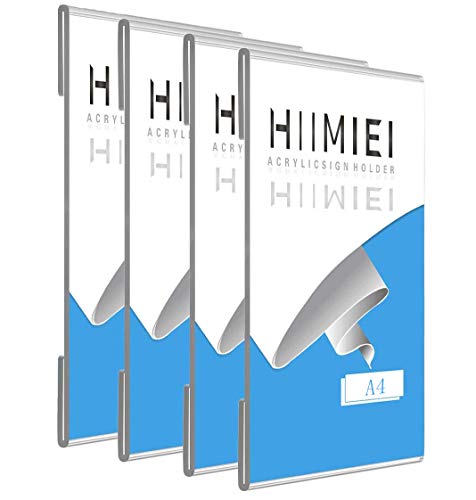 Suporte 3M Post-It Acrílico A4 com Fita Adesiva - 4 Unidades HIIMIEI - Sinalização - adesivo removível, a4, fita adesiva, superfícies variadas