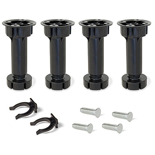 Pé Base EMUCA de Aço com Alavanca de Rega Preto (100 mm) Emuca - Ralos - aço, alavanca, regador, pé