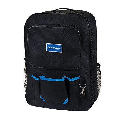 Mala de Ferramentas SILVERLINE (Plástico) Silverline - Bolsas para ferramentas - plástico, preto, vermelho, 1 kg