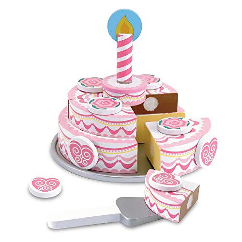 Jogo Tradicional MELISSA & DOUG Triple Layer Party Cake Melissa & Doug - Brinquedos - tradicional, 3 camadas, torta, veloc