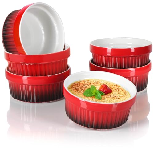 Molde para Pudim COMFOUR Red (Vermelho - Alumínio - 25.5 x 15.5 x 10 cm) com-four - Ramekins e travessas de soufflé - vermelho, alumínio, 25.5x15.5x10 cm