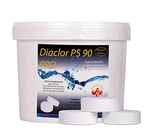 Cloro Especial Liner e Piscinas Filtro Cartucho DIACLOR PS 90 PRO 5 KG AQUAPOOL CHEMICAL - Limpeza de piscinas e produtos químicos - biodegradable, 5 kg, branco