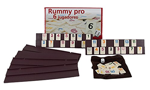 Jogo de cartas FAMOSA Rummy pro 6 (4 anos) Aquamarine Games - Jogos - rummy, jogadores, fichas, cores