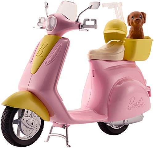 Carrinho MATTEL Barbie Scooter (Idade Mínima Recomendada: 3 anos) Barbie - Acessórios para bonecas e figuras de ação - barbie, scooter, idade mínima recomendada 3 anos